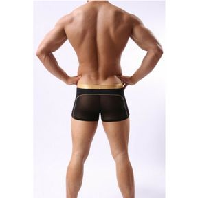 Фото Мужские трусы боксеры с золотым поясом Cockon Boxer Black 828