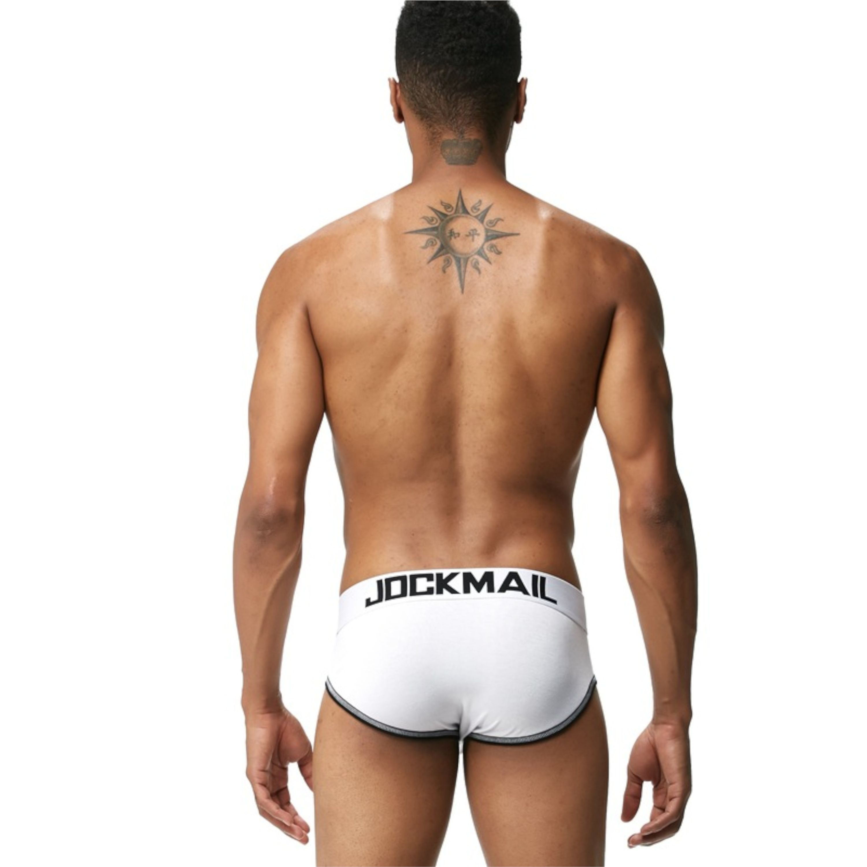 Мужские трусы брифы белые JOCKMAIL JM2041-1 фото 3
