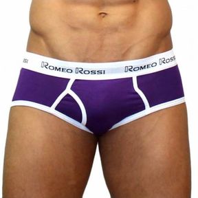 Фото Мужские трусы брифы баклажановые Romeo Rossi RR366-5 Brief