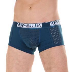 Фото Мужские трусы боксеры изумрудyные с сетчатыми вставками AUSSIEBUM