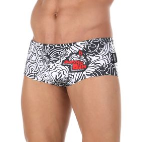 Фото Мужские плавки белые с рисунком Aussiebum Men's Hip Swimwear