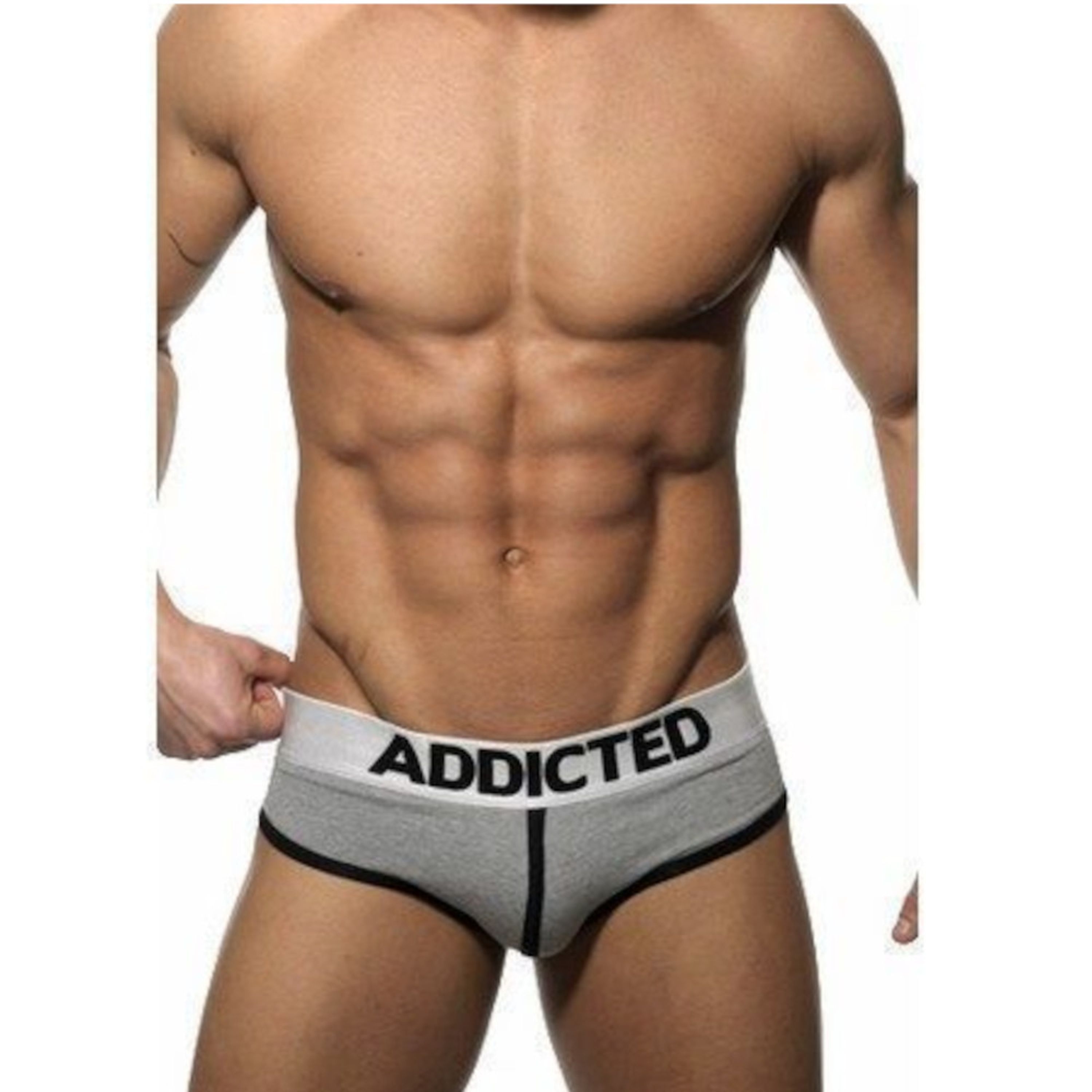 Мужские трусы брифы Addicted Brief Grey 73 фото 1