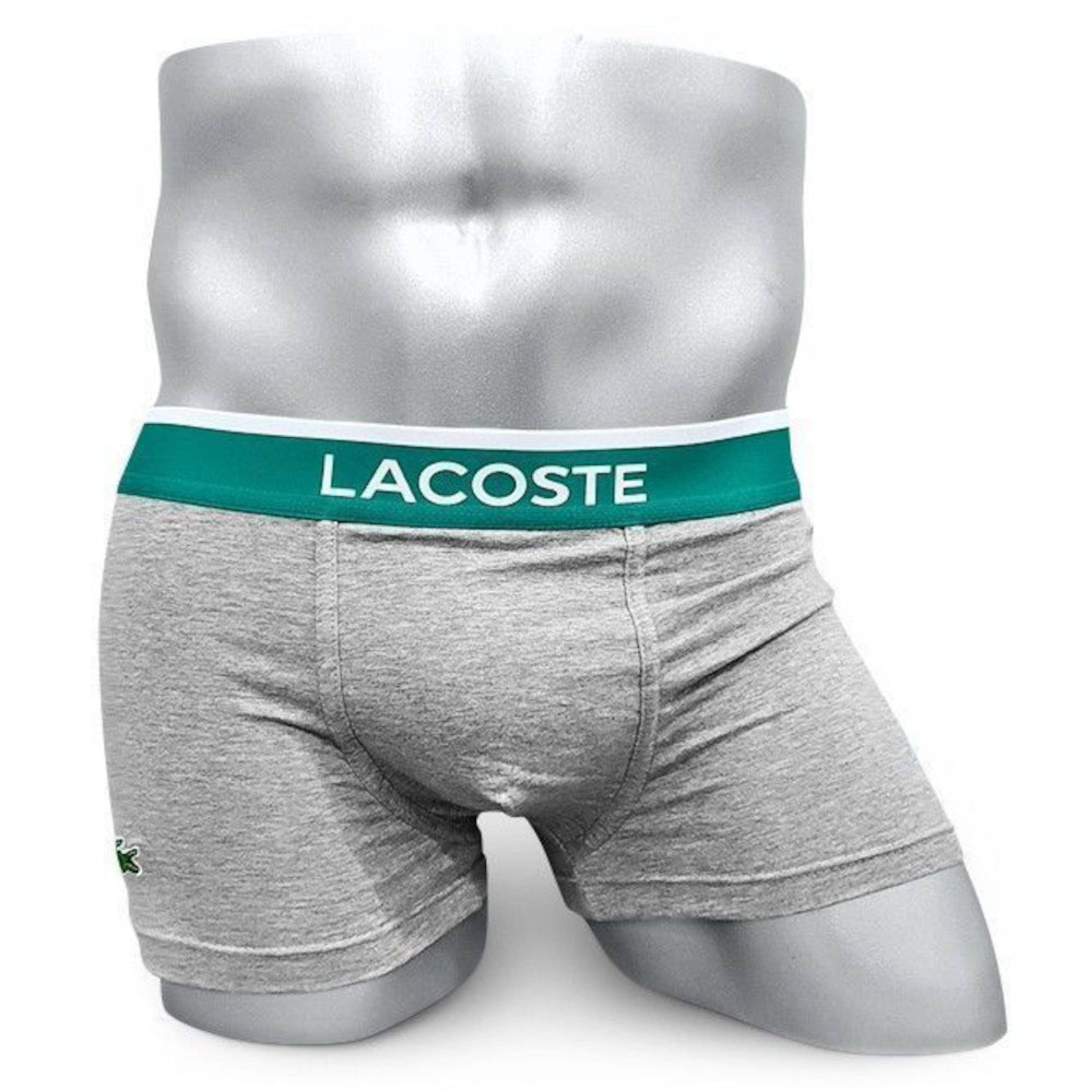 Мужские трусы боксеры  темно-серые Lacoste Underwear фото 1
