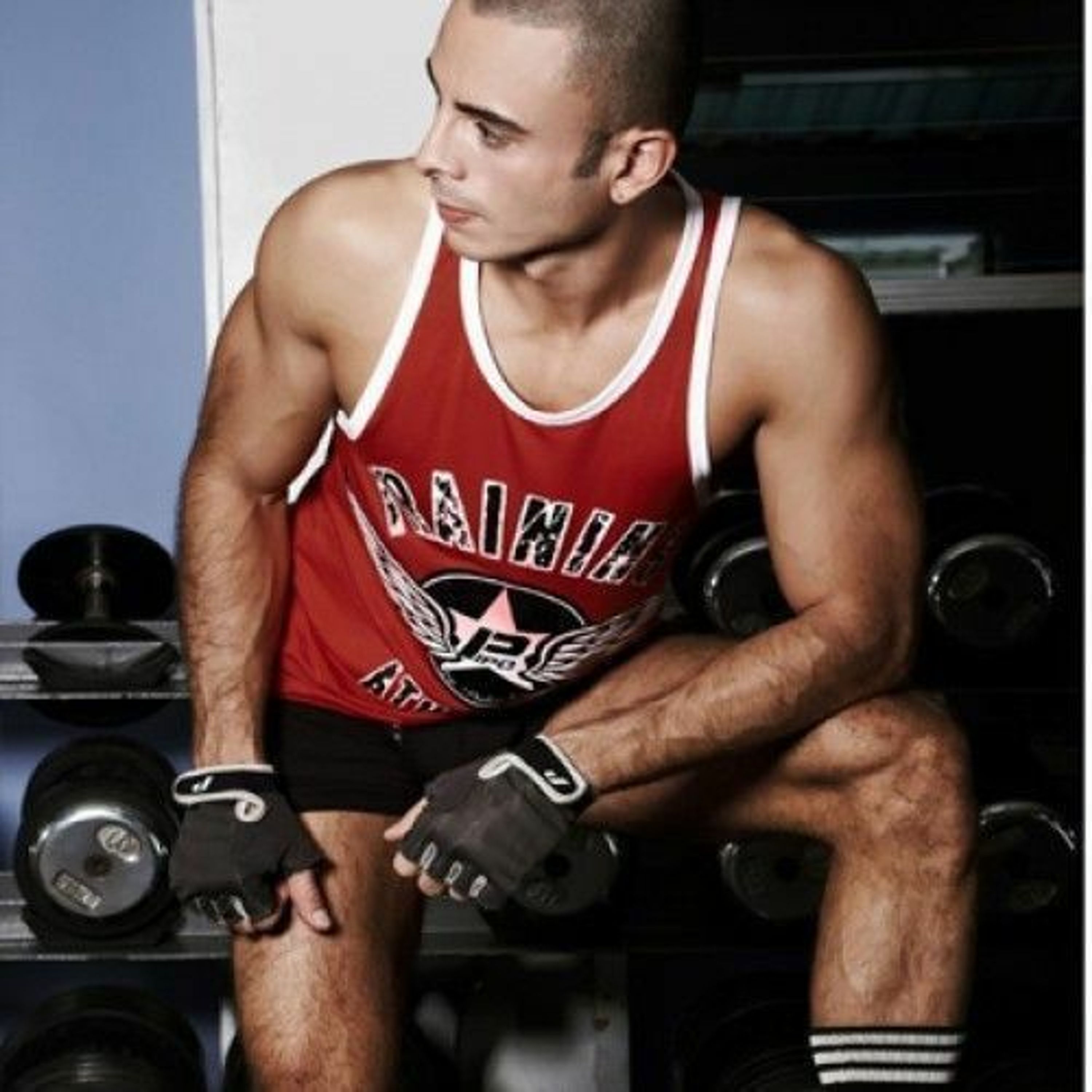 Мужская майка красная Asitoo Training Red Tank фото 3