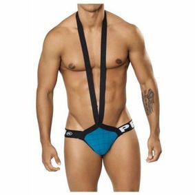 Фото Мужские трусы тонги PPU Singlet Color Blue 1360