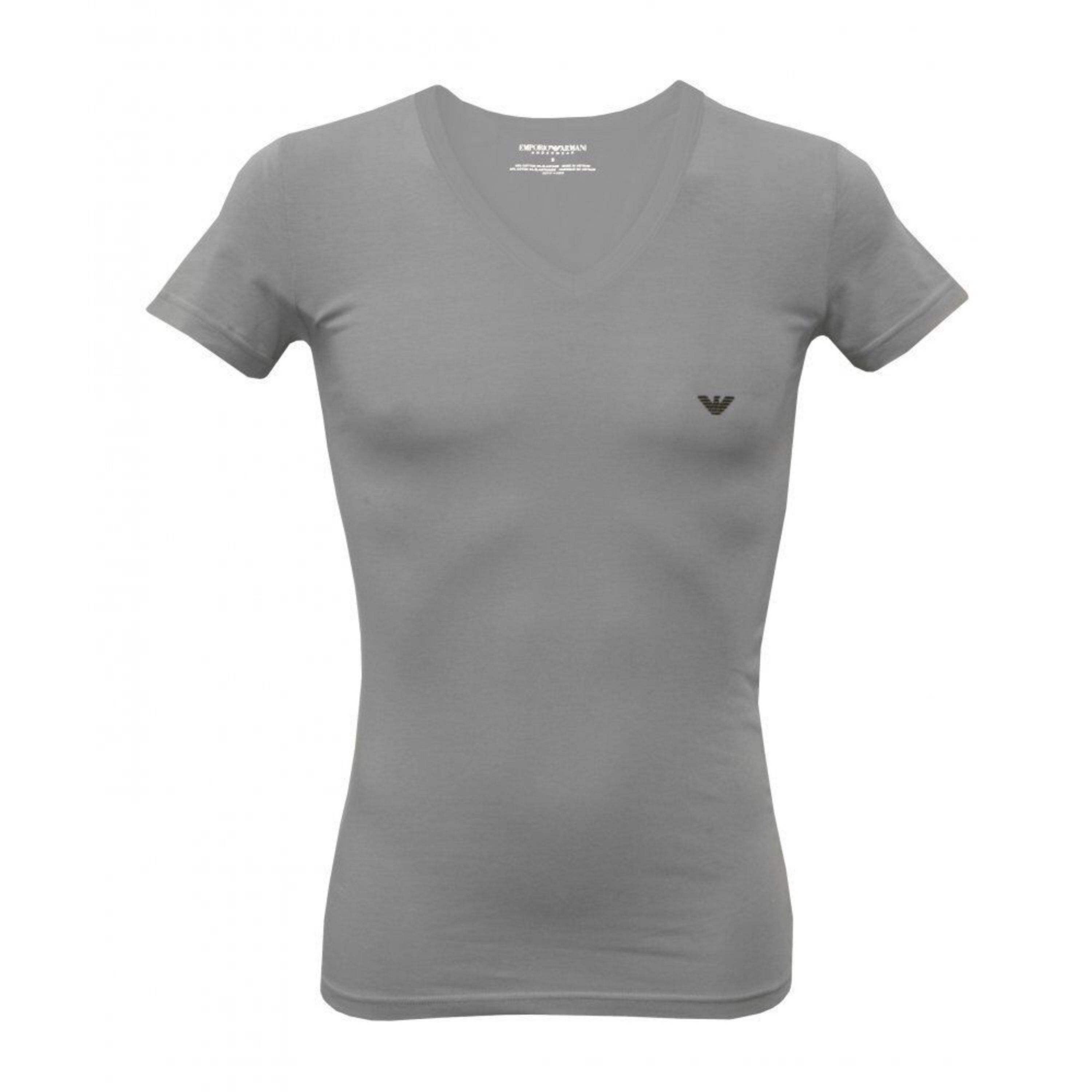 Набор мужских футболок V NECK 2в1 (черный, серый) Emporio Armani 111512_CC717 03320 фото 2