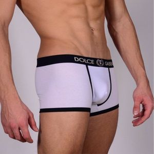 Фото Мужские трусы боксеры белые Dolce Gabbana Classic Trunks
