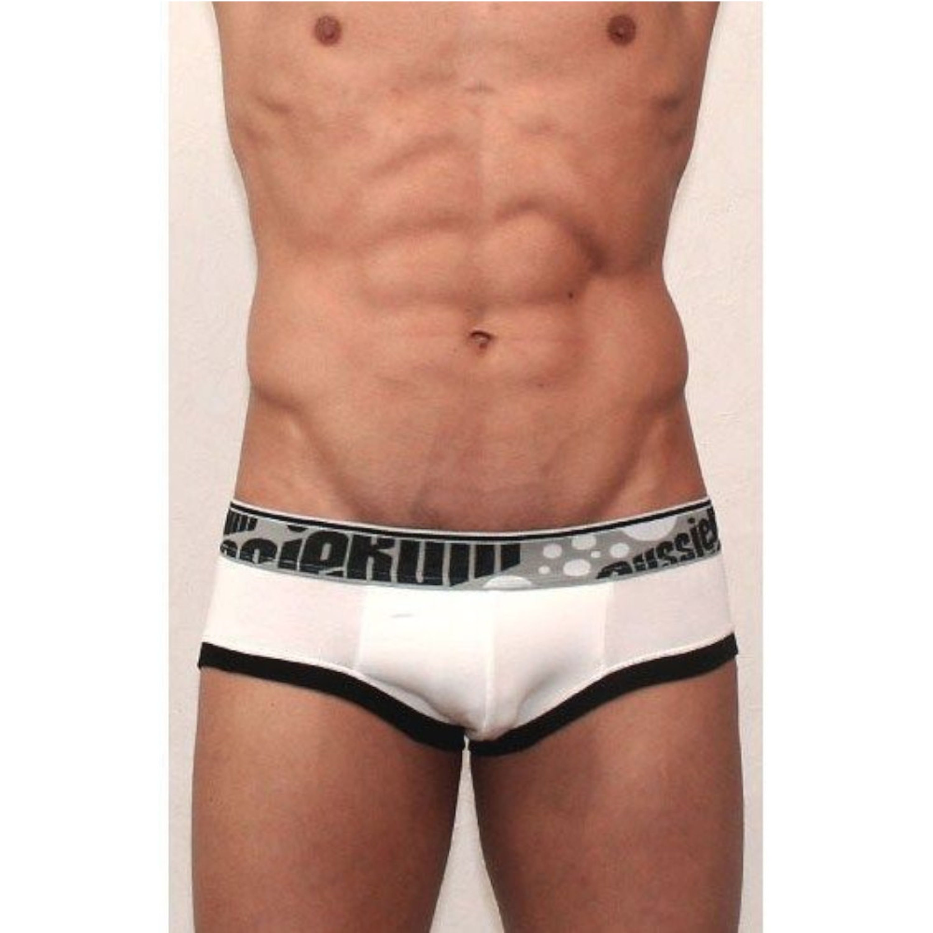 Мужские трусы брифы Aussiebum Flaunt Brief Black & White AB00157 фото 1