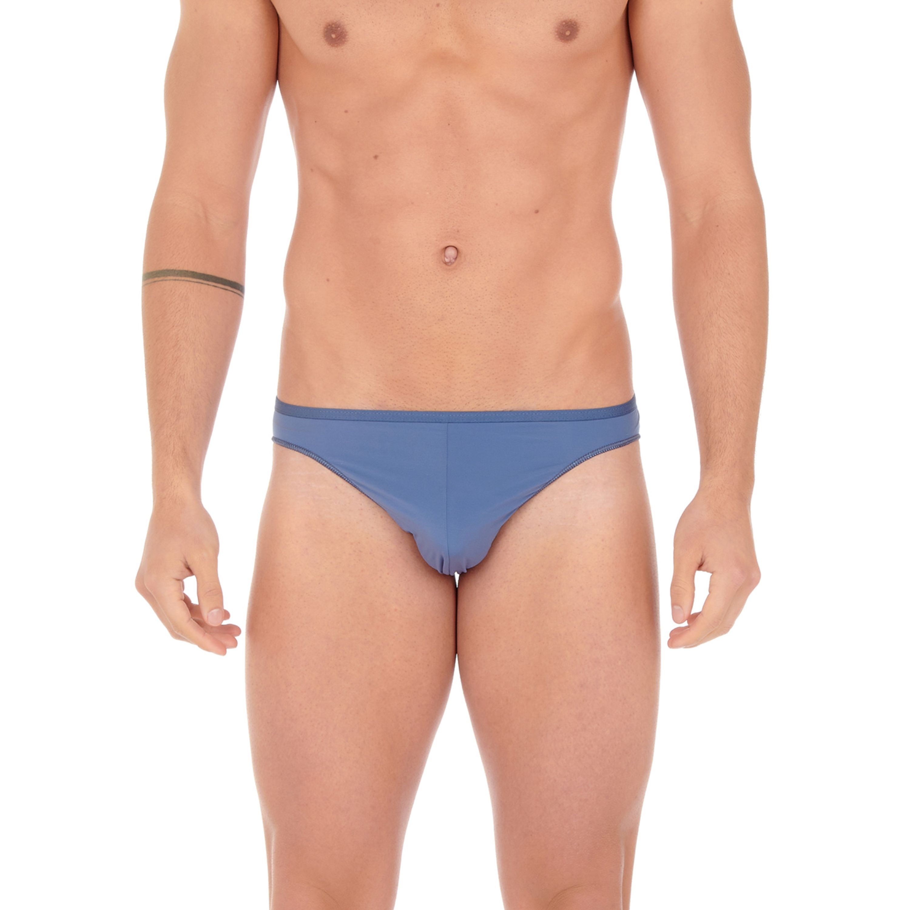 Мужские трусы слипы синие HOM PLUMES Micro Briefs 404756_4000CG фото 2