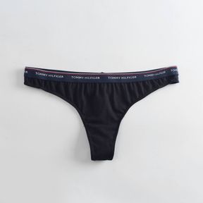 Фото Женские трусы стринги черные Tommy Hilfiger Women