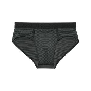 Фото Мужские трусы брифы черные в полоску HOM SIMON Mini Briefs HO1 359852_400004