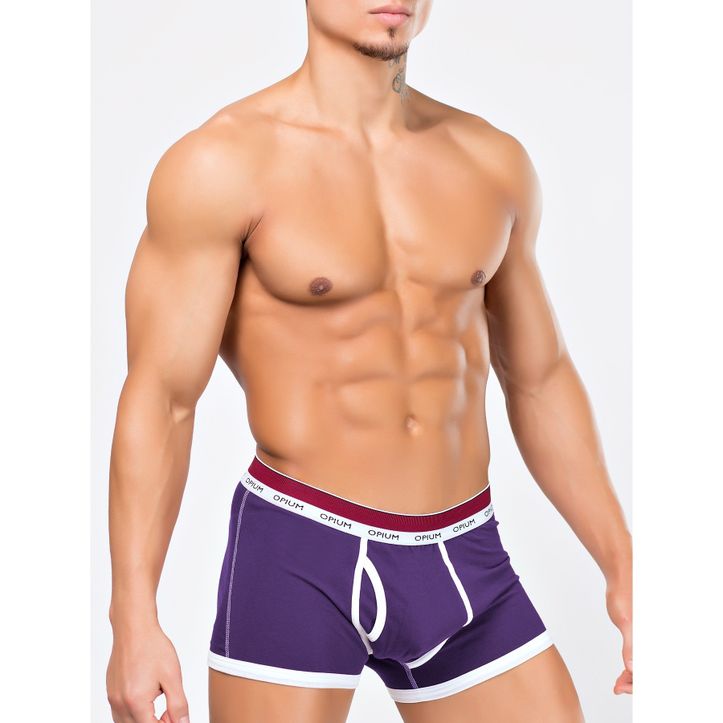 Мужские трусы боксеры фиолетовые Opium Brief R114 фото 2