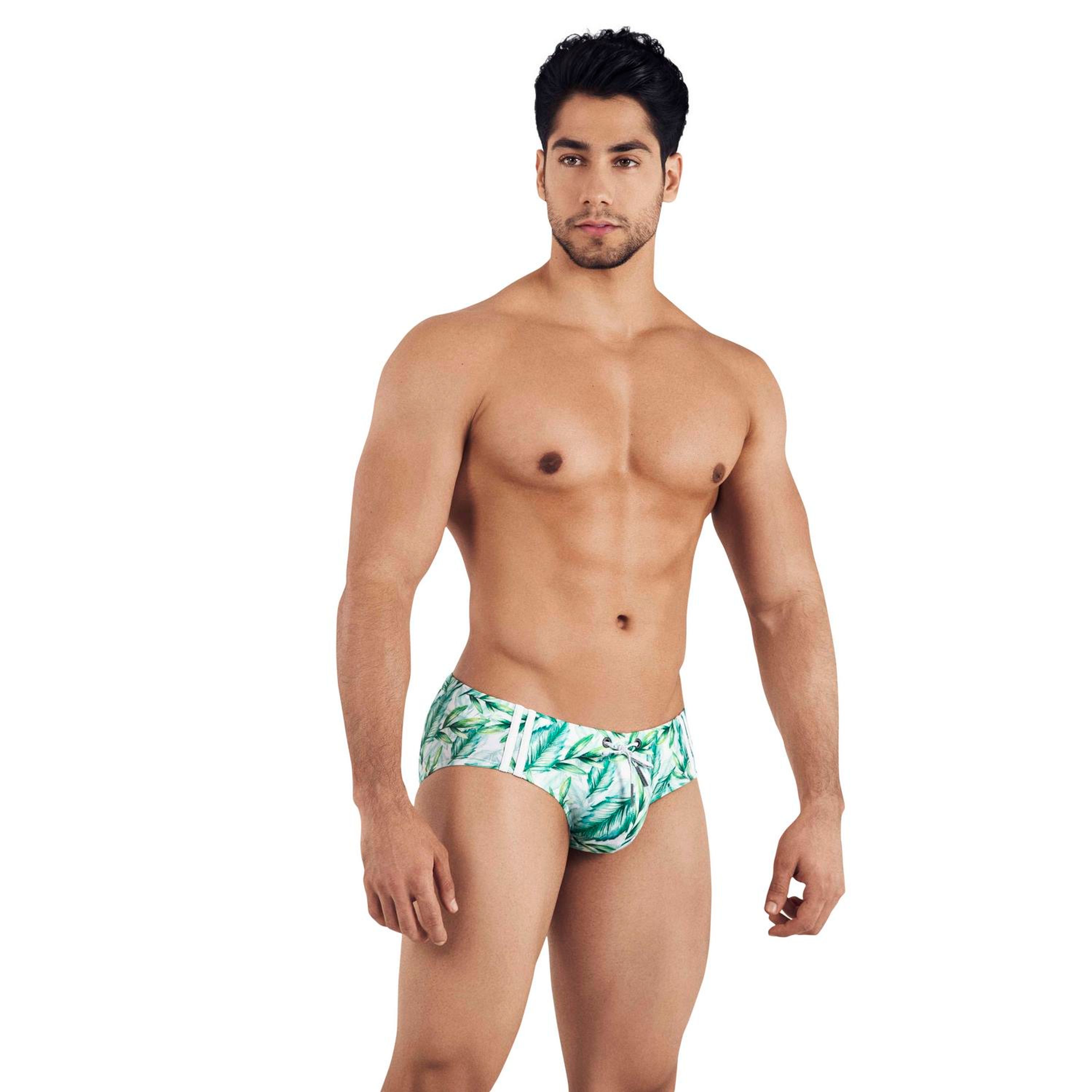 Мужские плавки зеленые Clever Moda GENOVA SWIMSUIT BRIEF 032310 фото 2