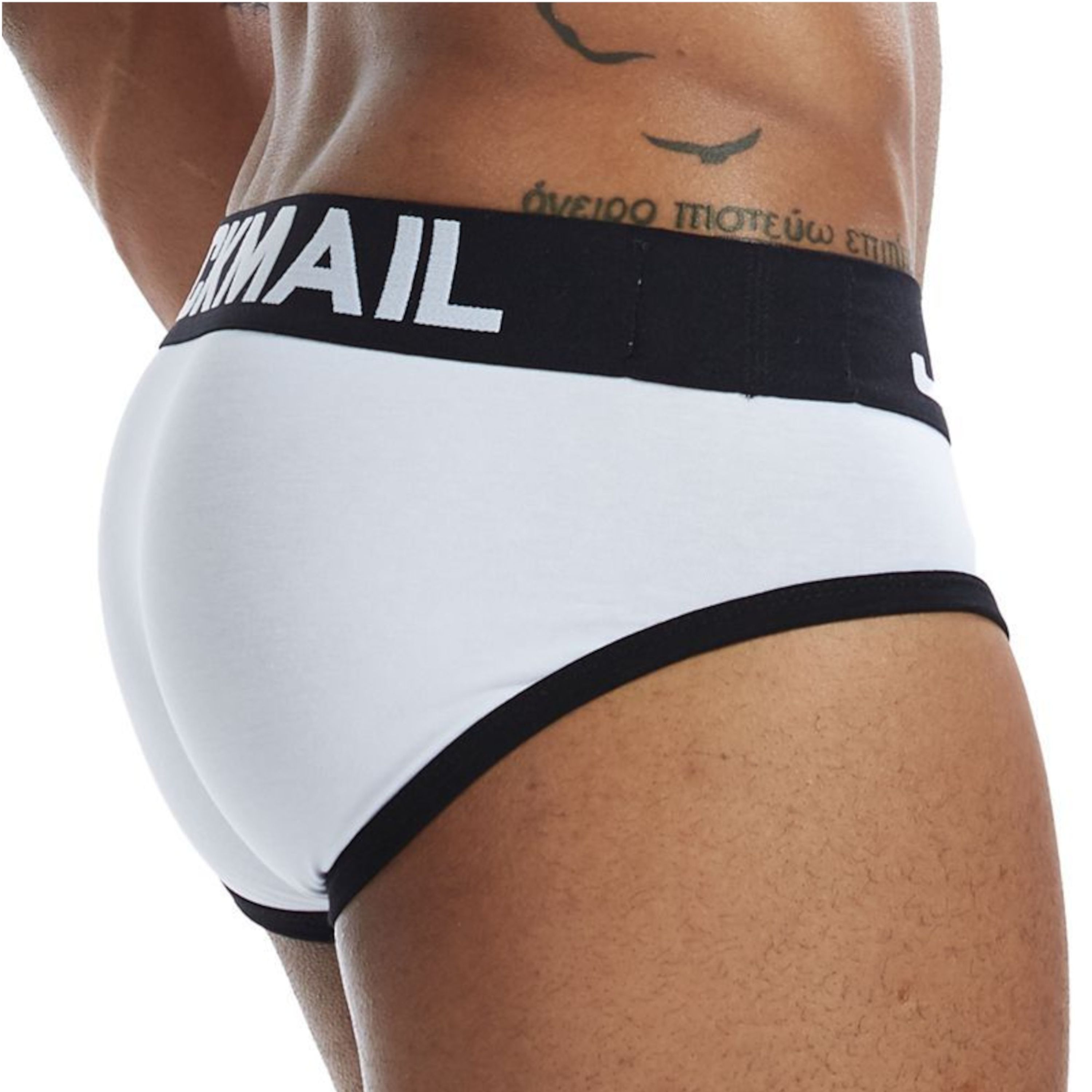 Мужские трусы брифы белые JOCKMAIL JM2032-1 фото 2