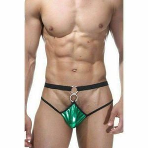 Фото Мужские трусы стринги зеленые LaBlinque LB15232