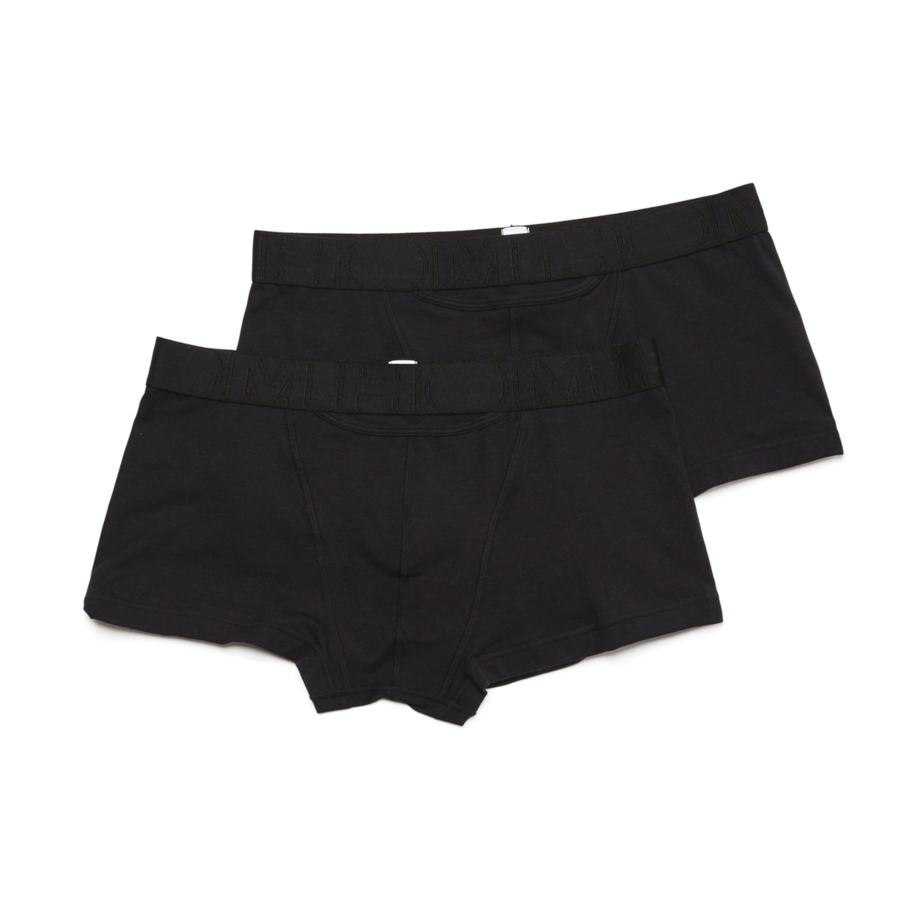 Мужские трусы боксеры набор из 2-х штук (черные) HOM BOXERLINES #2 Boxer Briefs HO1 2p 400405_40V001 фото 2