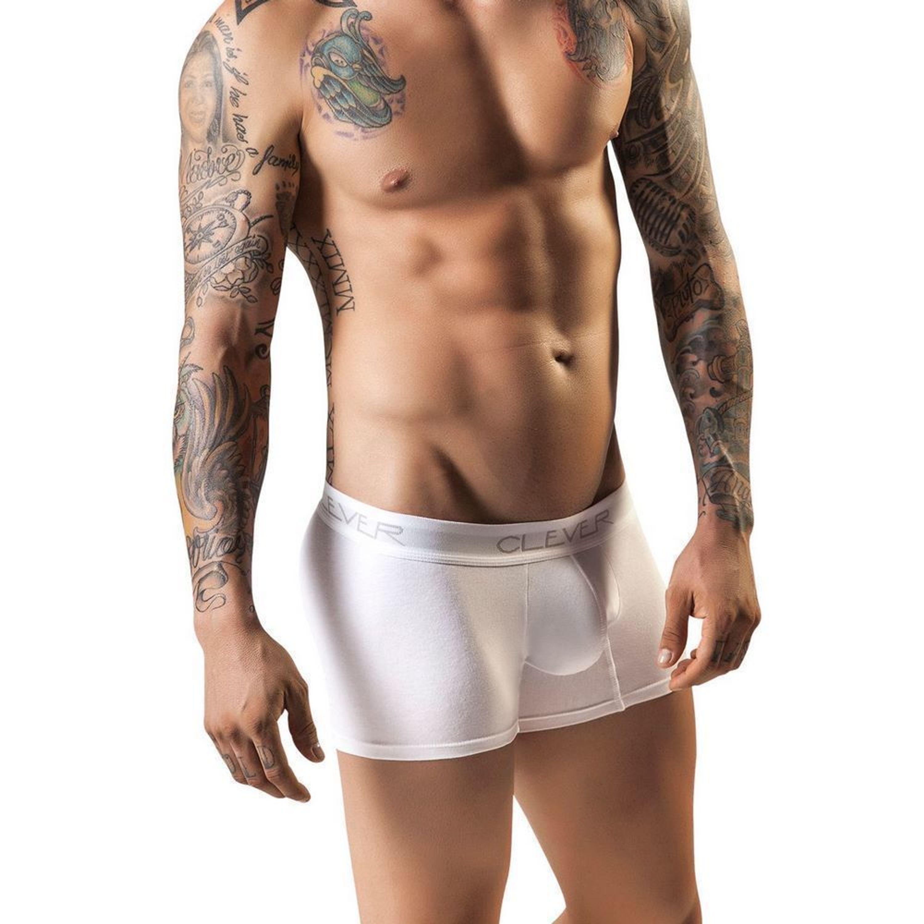 Мужские трусы боксеры белые Clever Basic Boxer 221901 фото 1