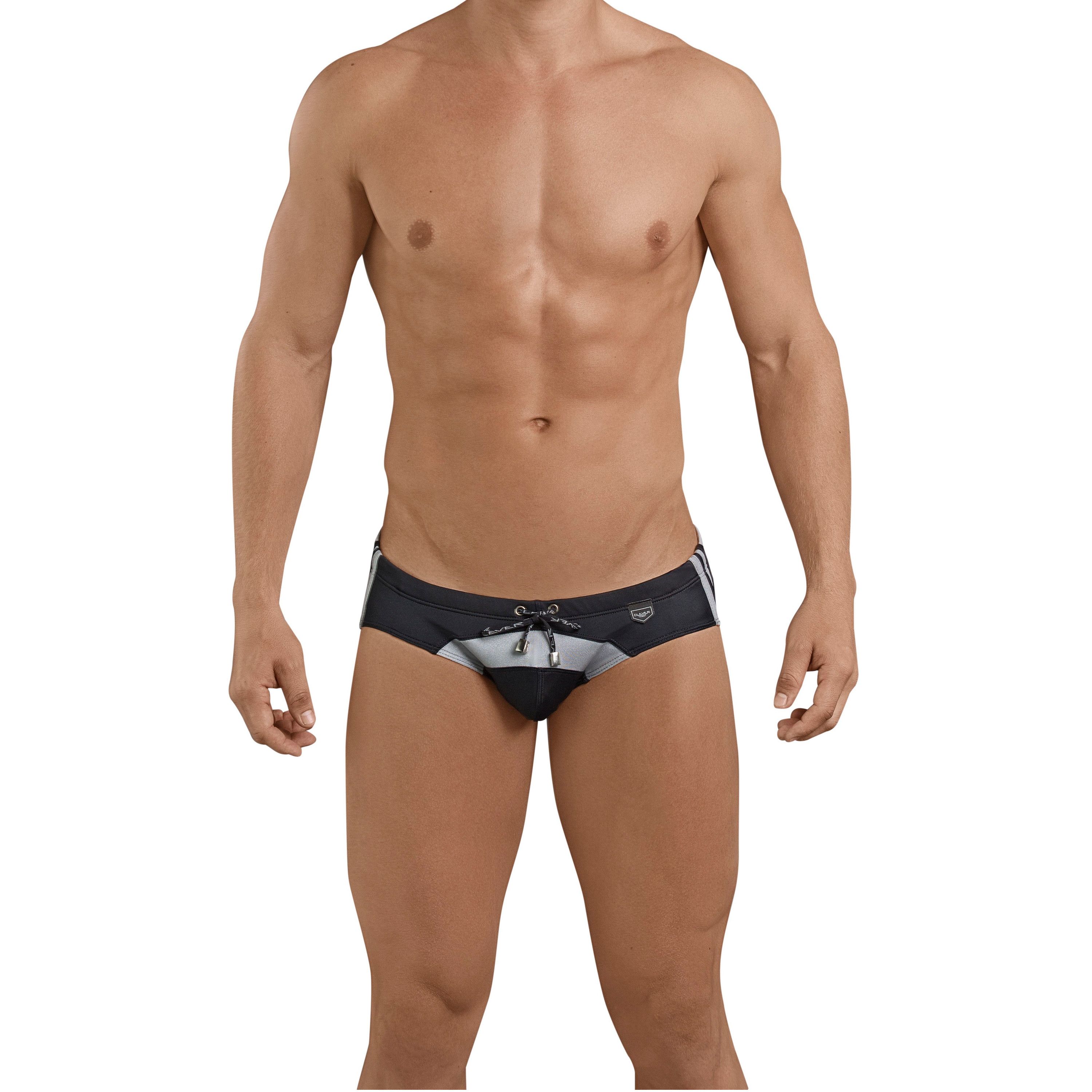 Мужские плавки серебристые Clever Moda Big Thing Swimsuit Brief 068012 фото 2