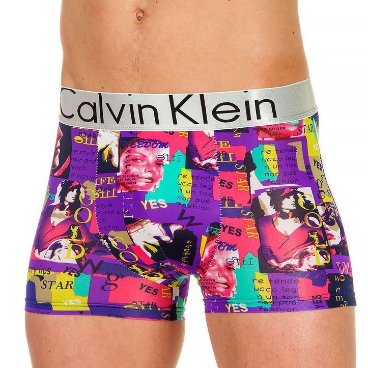 Трусы мужские боксеры с принтом Calvin Klein Print Modal Violet - купить  недорого в интернет-магазине