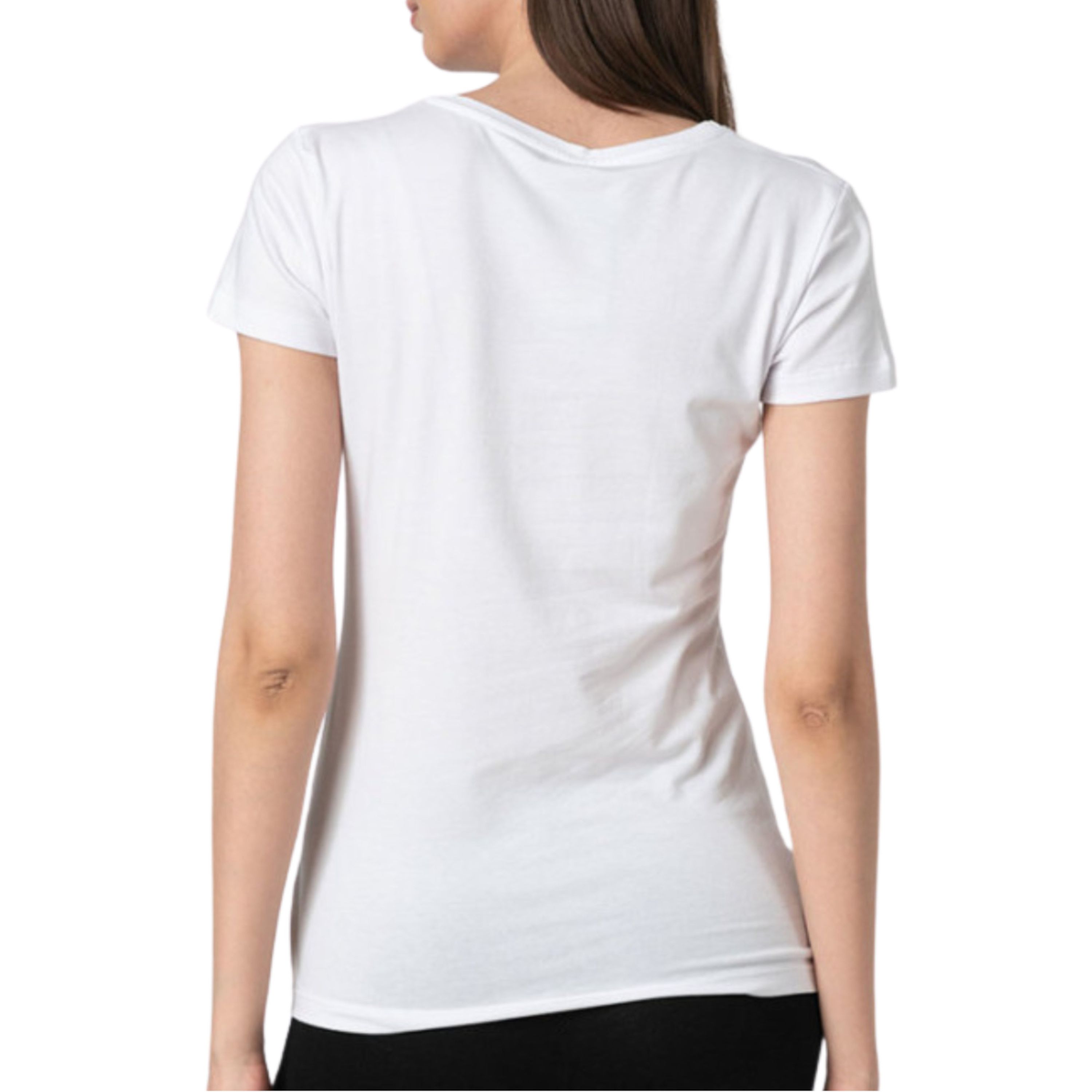 Женская футболка белая V NECK Emporio Armani 164407_CC318 00010 фото 2