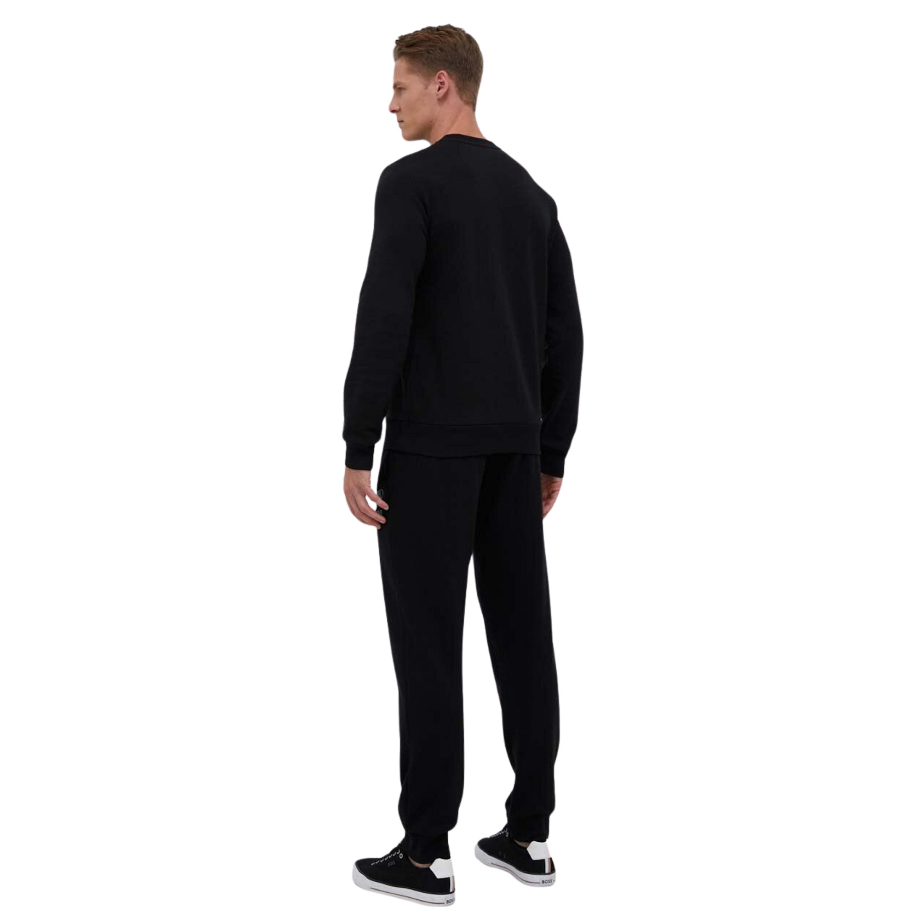 Мужской домашний костюм черный: толстовка и штаны Emporio Armani  111943_3F571 00020 фото 2