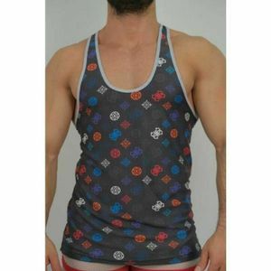 Фото Мужская майка черная с принтом Van Baam VB43734