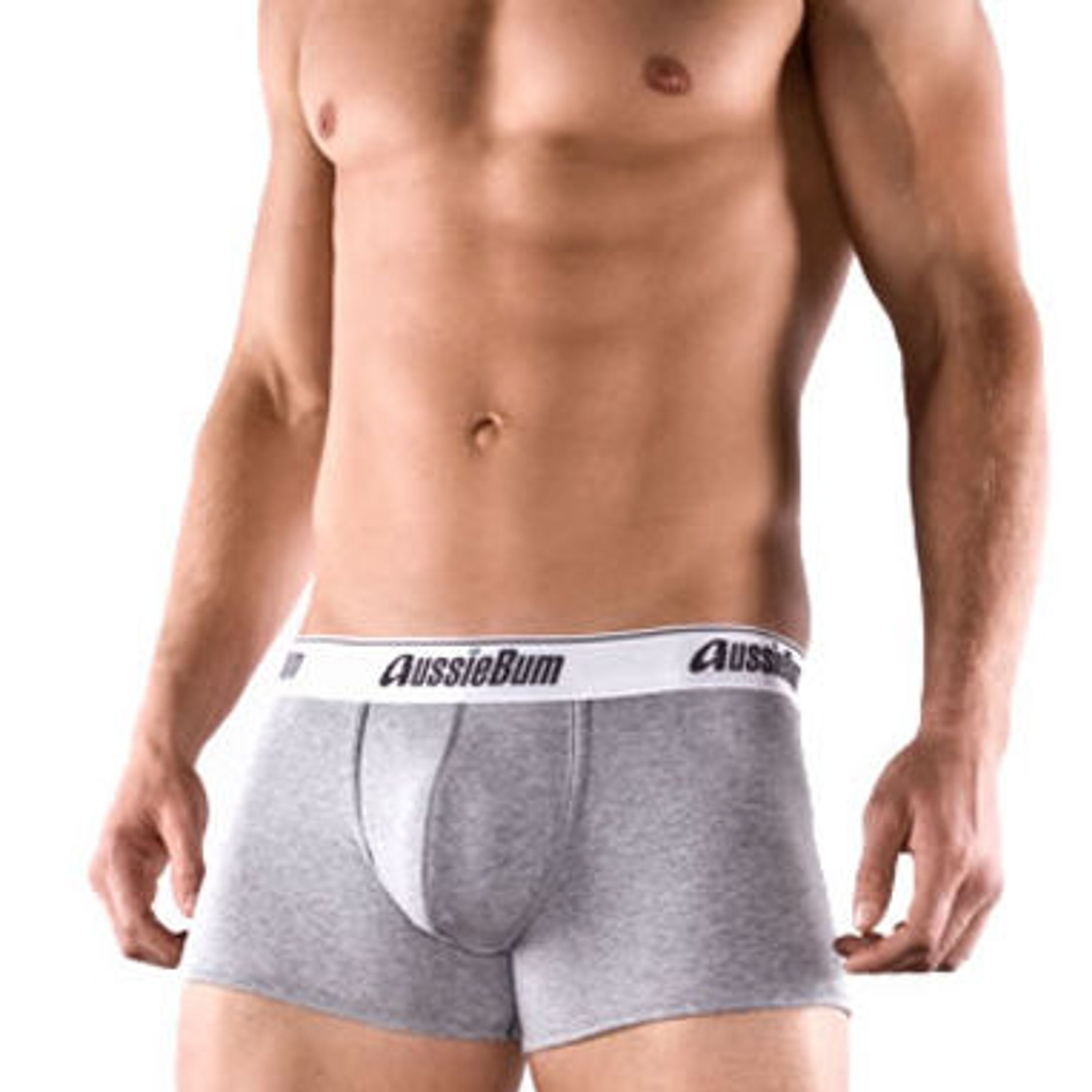 Мужские трусы боксеры серые Aussiebum Cotton Soft Hip Metro Grey фото 1