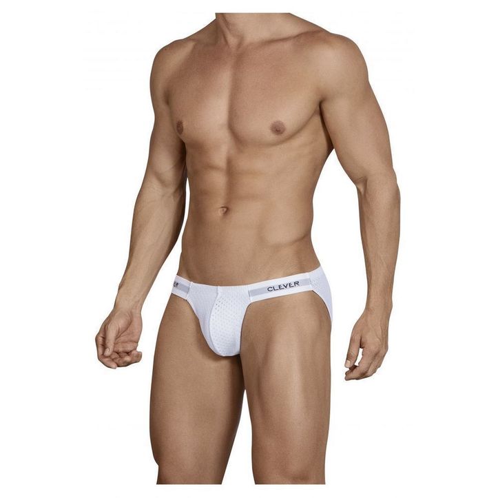 Мужские трусы танга белые Clever Valeriano Brief 508901 