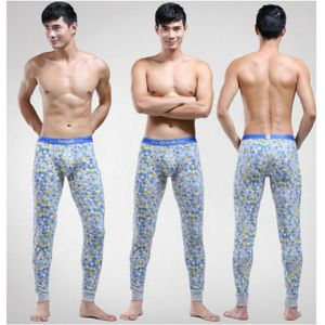 Фото Мужские кальсоны с узором серые Cockon MAN pants Sky- Blue 23642