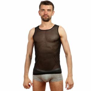 Фото Мужская майка в мелкую сетку черная Manstore Micropo Black Tank
