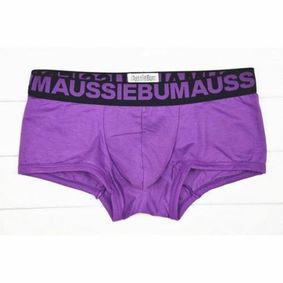 Фото Мужские трусы хипсы фиолетовые с черной резинкой Aussiebum