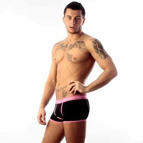 Фото Мужские трусы боксеры Calvin Klein 365 Black Pink CK16102