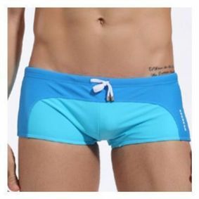 Фото Мужские плавки хипсы бирюзовые Seobean Blue Swimmer
