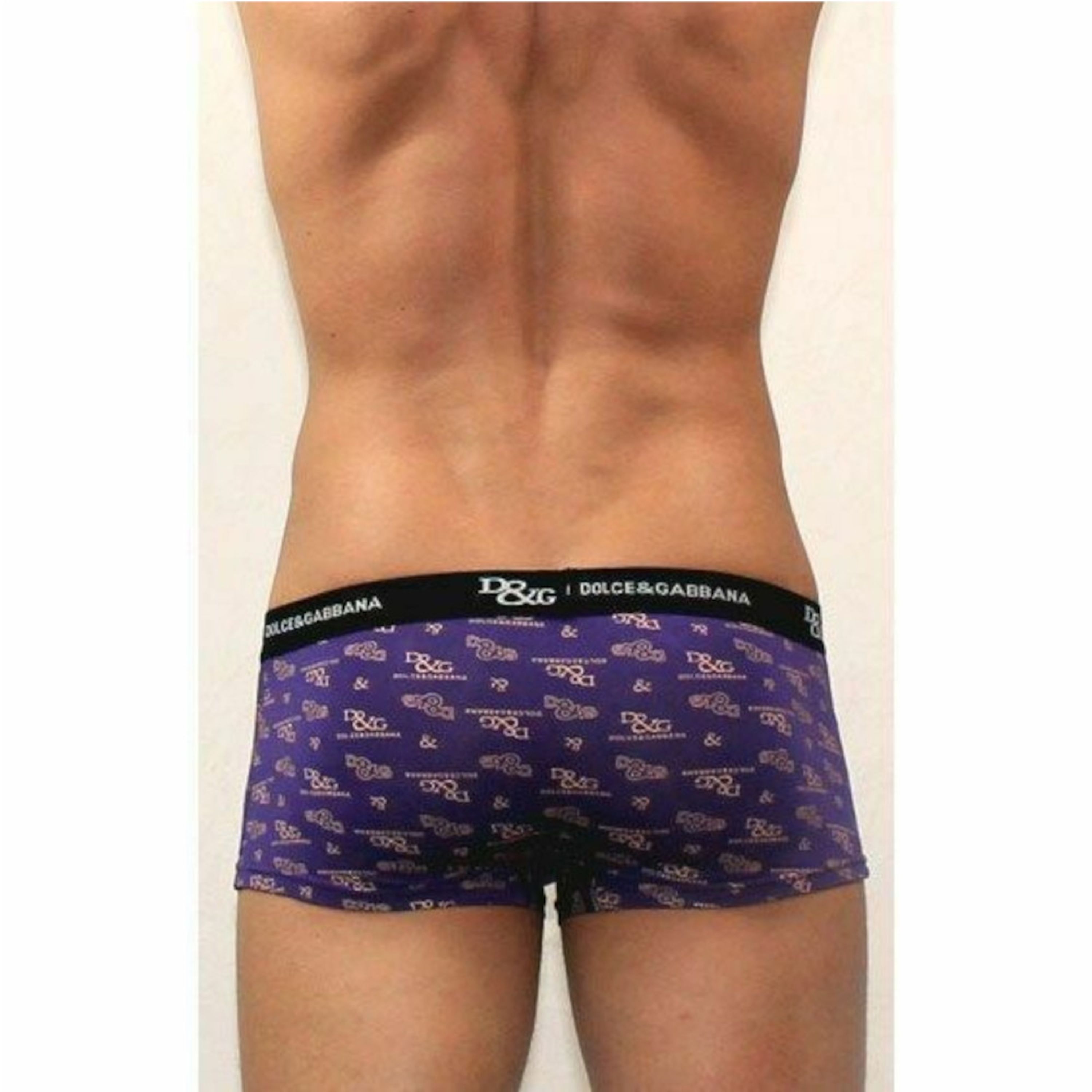 Мужские трусы боксеры фиолетовые D&G Purple Boxer фото 2