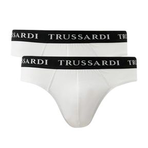 Фото Набор мужских трусов брифов 2в1 белые TRUSSARDI TRU2USP02