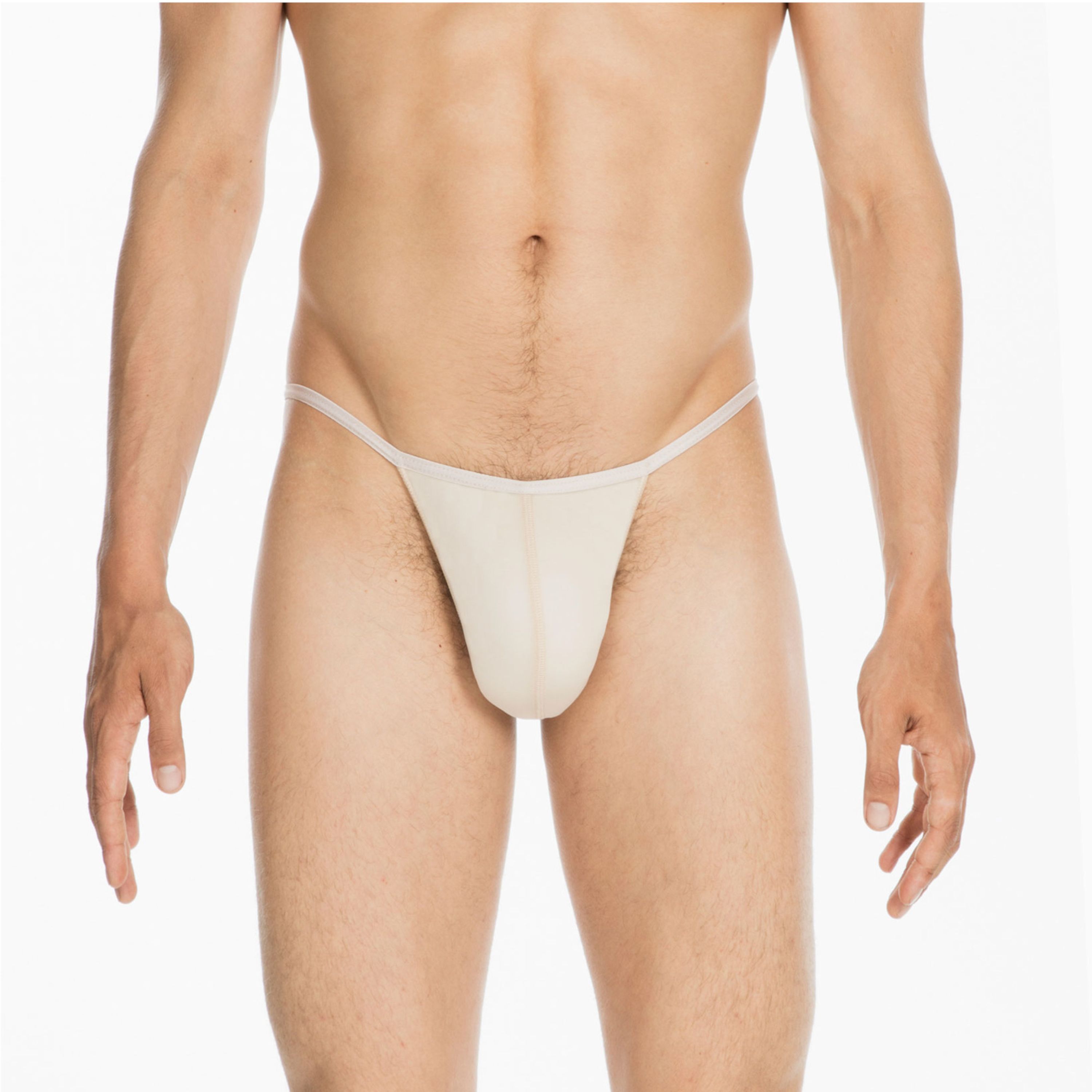 Мужские трусы стринги бежевые HOM PLUME G-String 359931_4000DT фото 1