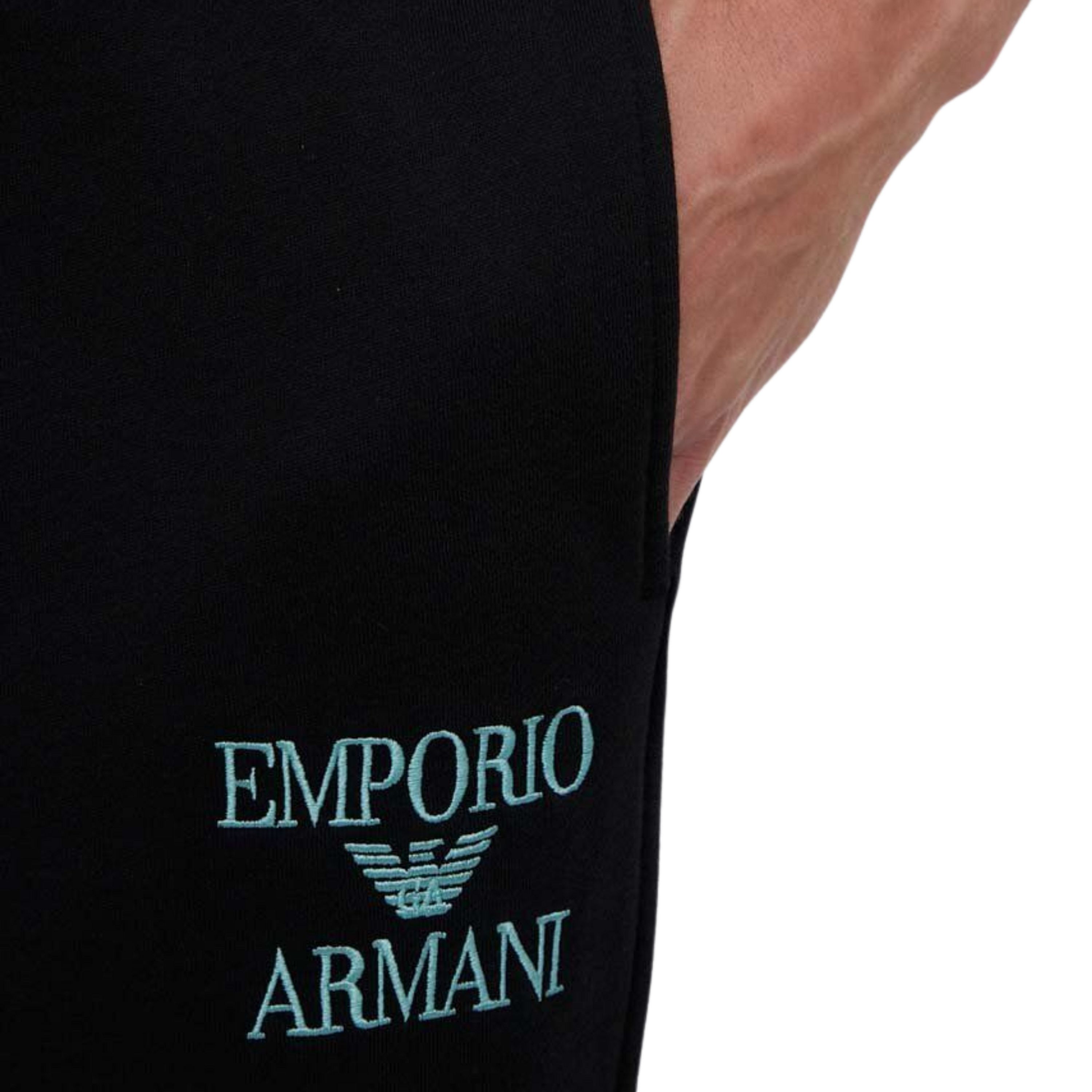 Мужской домашний костюм черный: толстовка и штаны Emporio Armani  111943_3F571 00020 фото 6