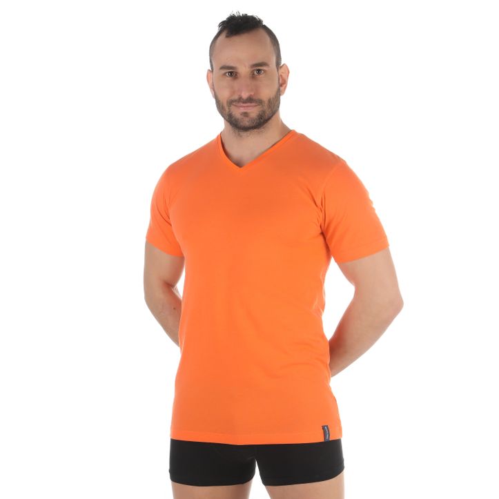 Мужская футболка оранжевая Tom Tailor 70974/5624 411 