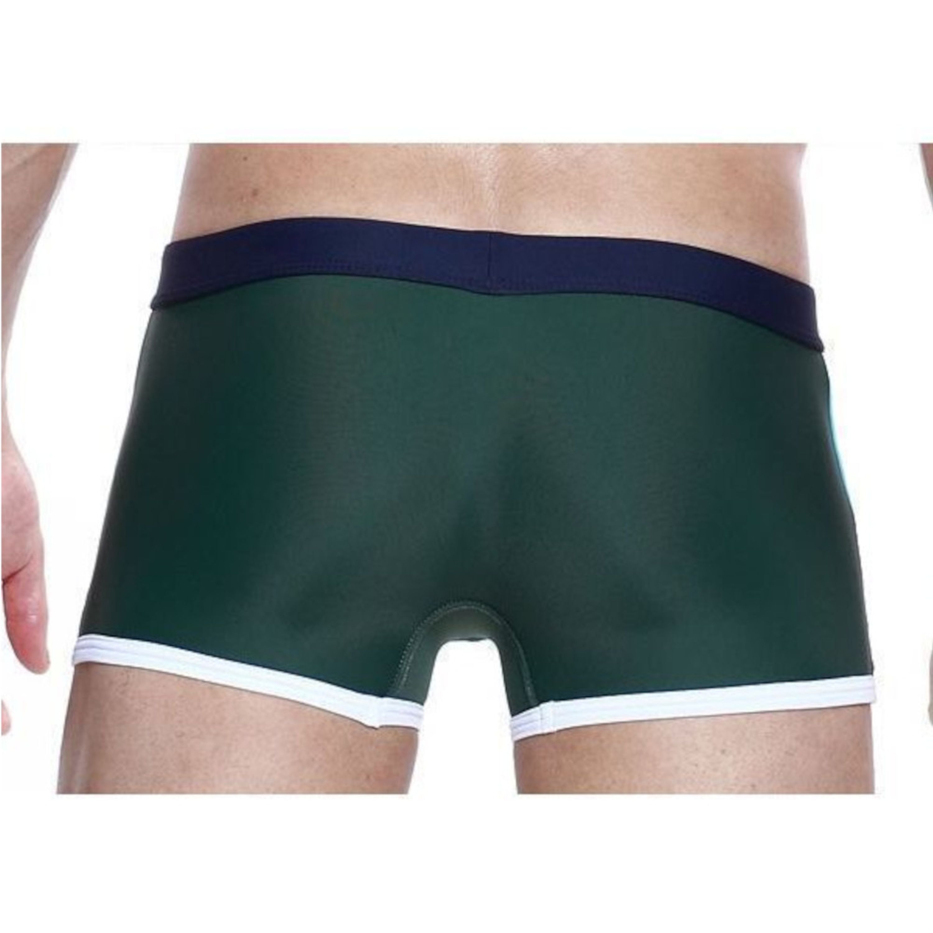 Мужские плавки боксеры темно-синие Seobean Surf Swim Boxers фото 2