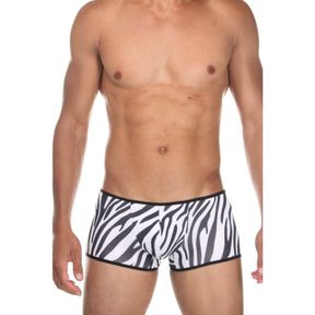 Фото Мужские трусы боксеры белые с принтом "зебра" Cosmos Colors CP30_BW