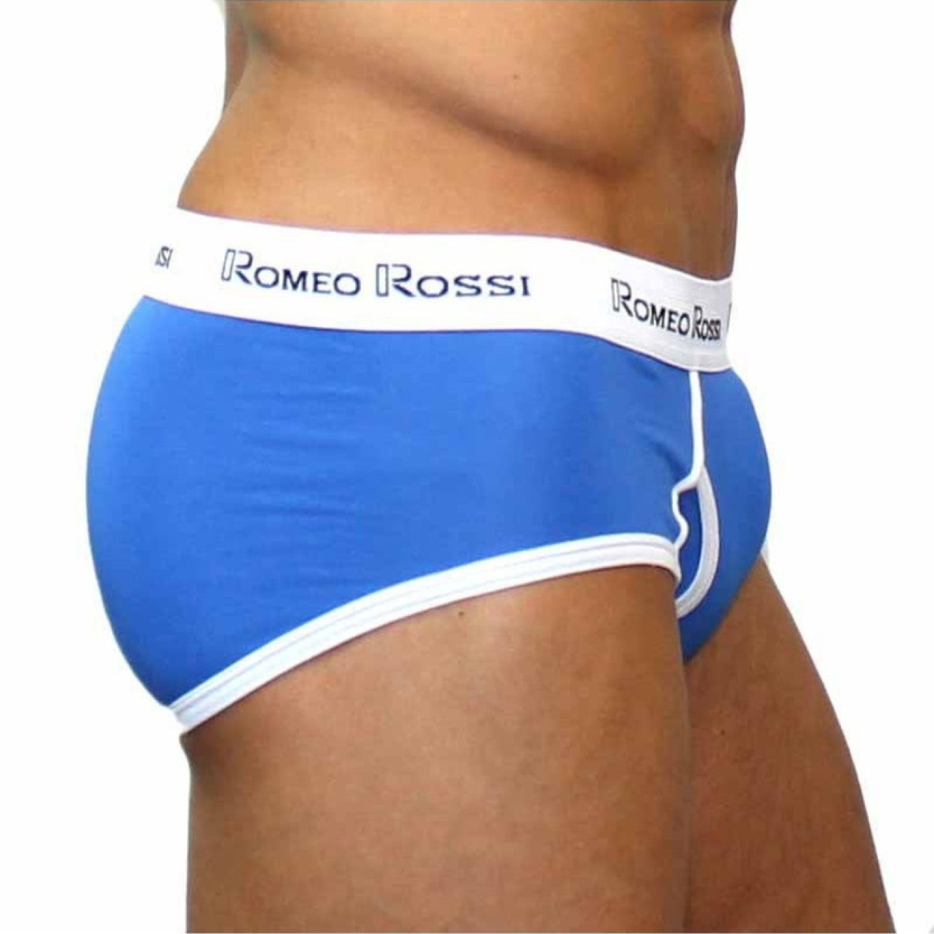 Мужские трусы брифы голубые Romeo Rossi RR366-9 Brief фото 3