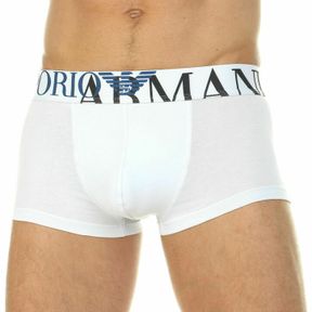 Фото Мужские трусы боксеры белые Emporio Armani