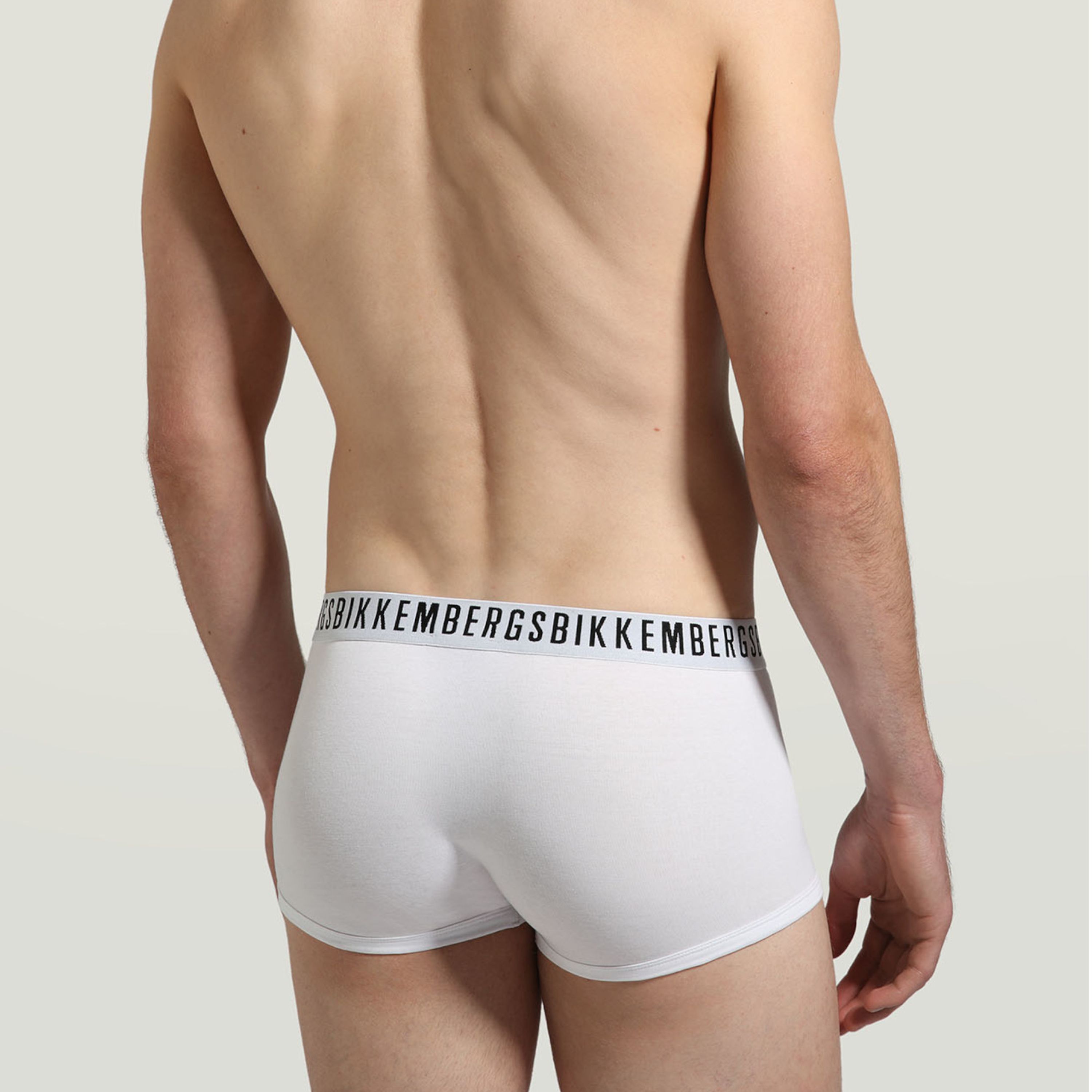 Мужские трусы хипсы белые набор 2 в 1 Bikkembergs CLASSIC BKK1UTR02BI/2 фото 3