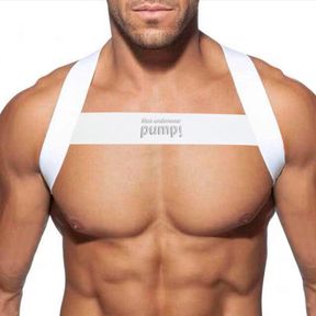 Фото Мужская портупея белая PUMP! MP9051-1