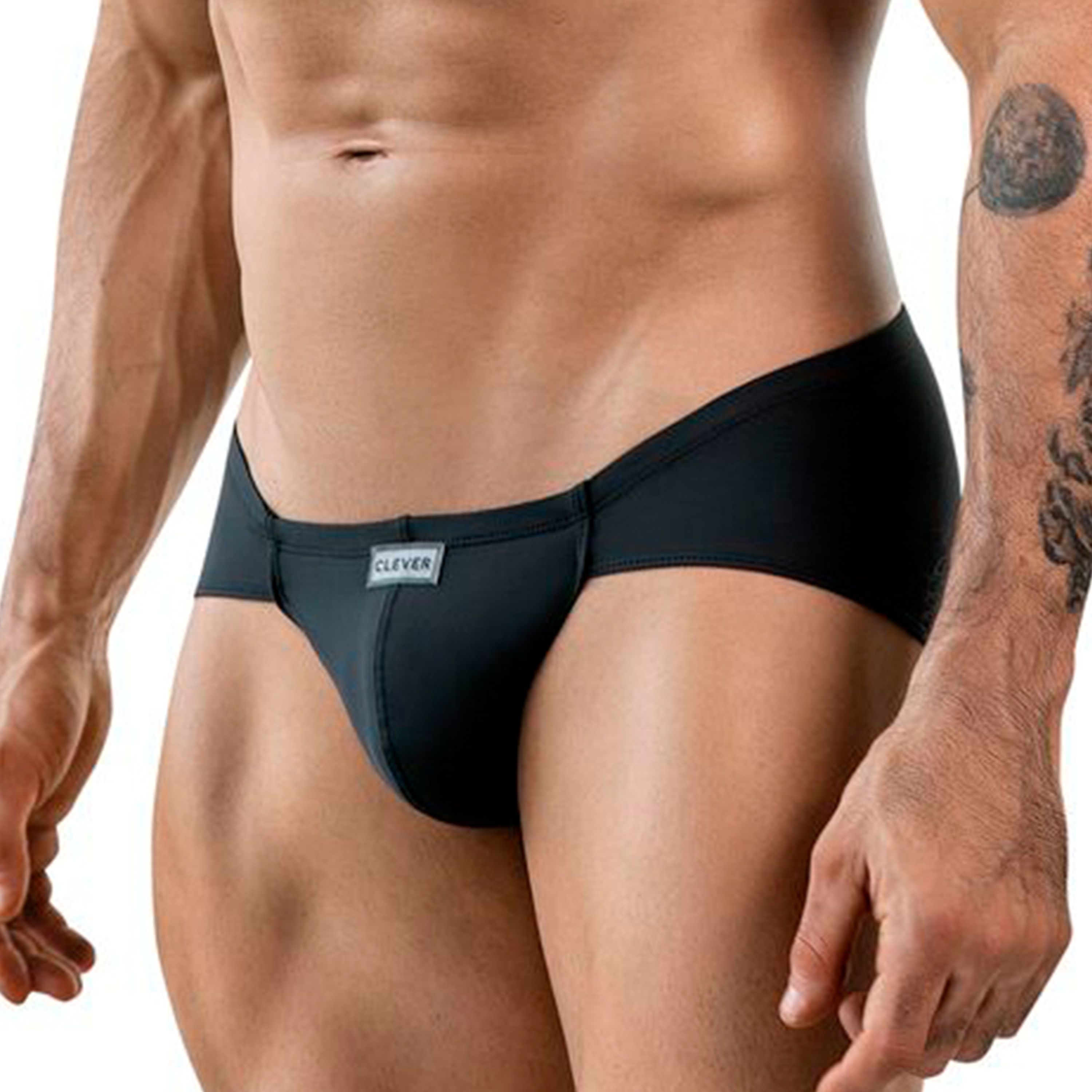 Мужские трусы брифы темно-серые Clever Moda AUDAZ BRIEF 187013 фото 2