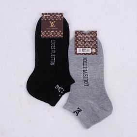 Фото Женские носки "Louis Vuitton" черные Н_1011