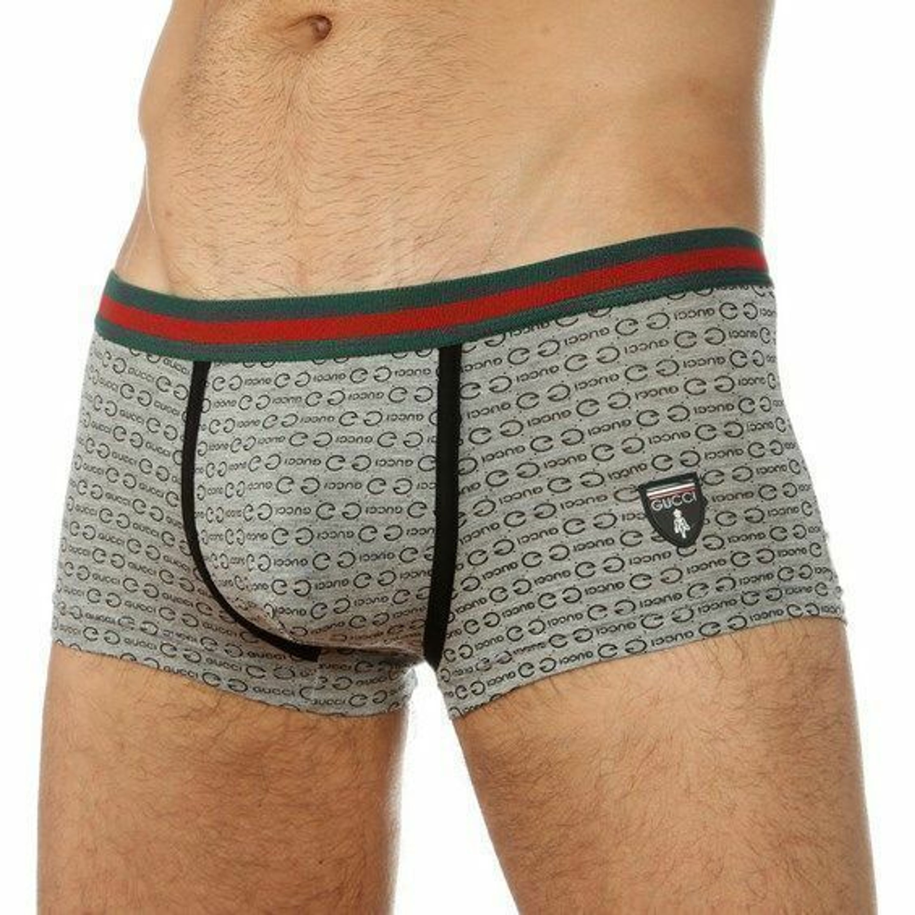 Мужские трусы хипсы серые Gucci Hip Boxer фото 1