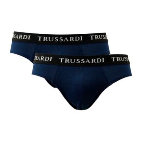 Фото Набор мужских трусов брифов 2в1 синие TRUSSARDI TRU2USP02