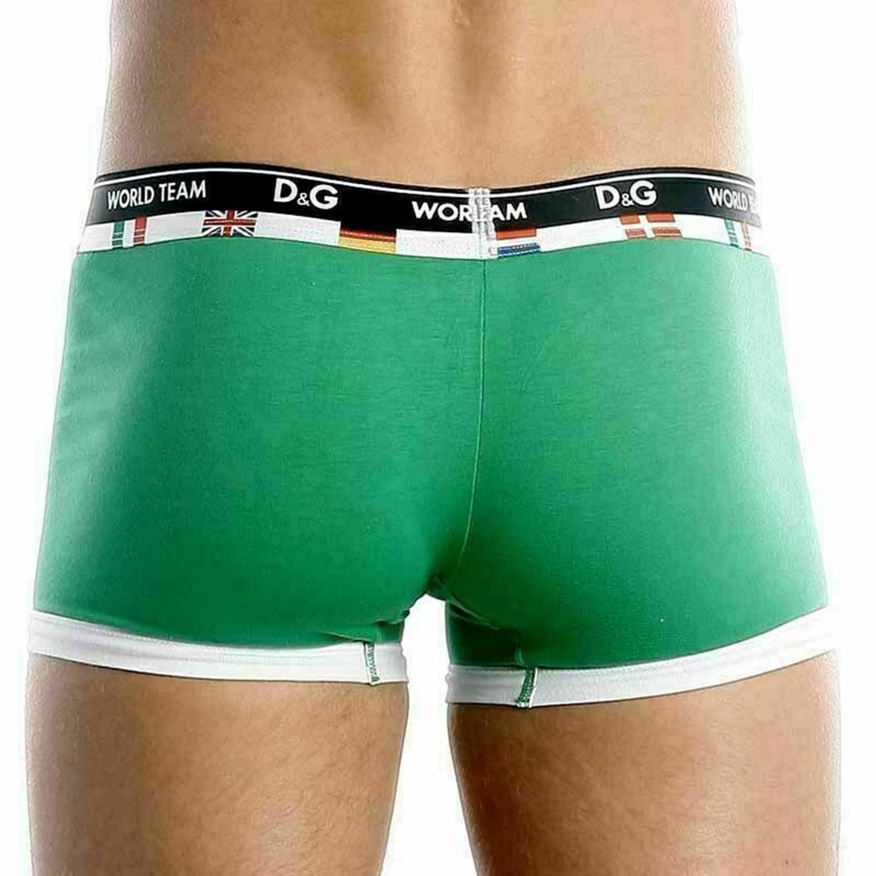 Мужские трусы боксеры зеленые D&G World Team Green фото 4