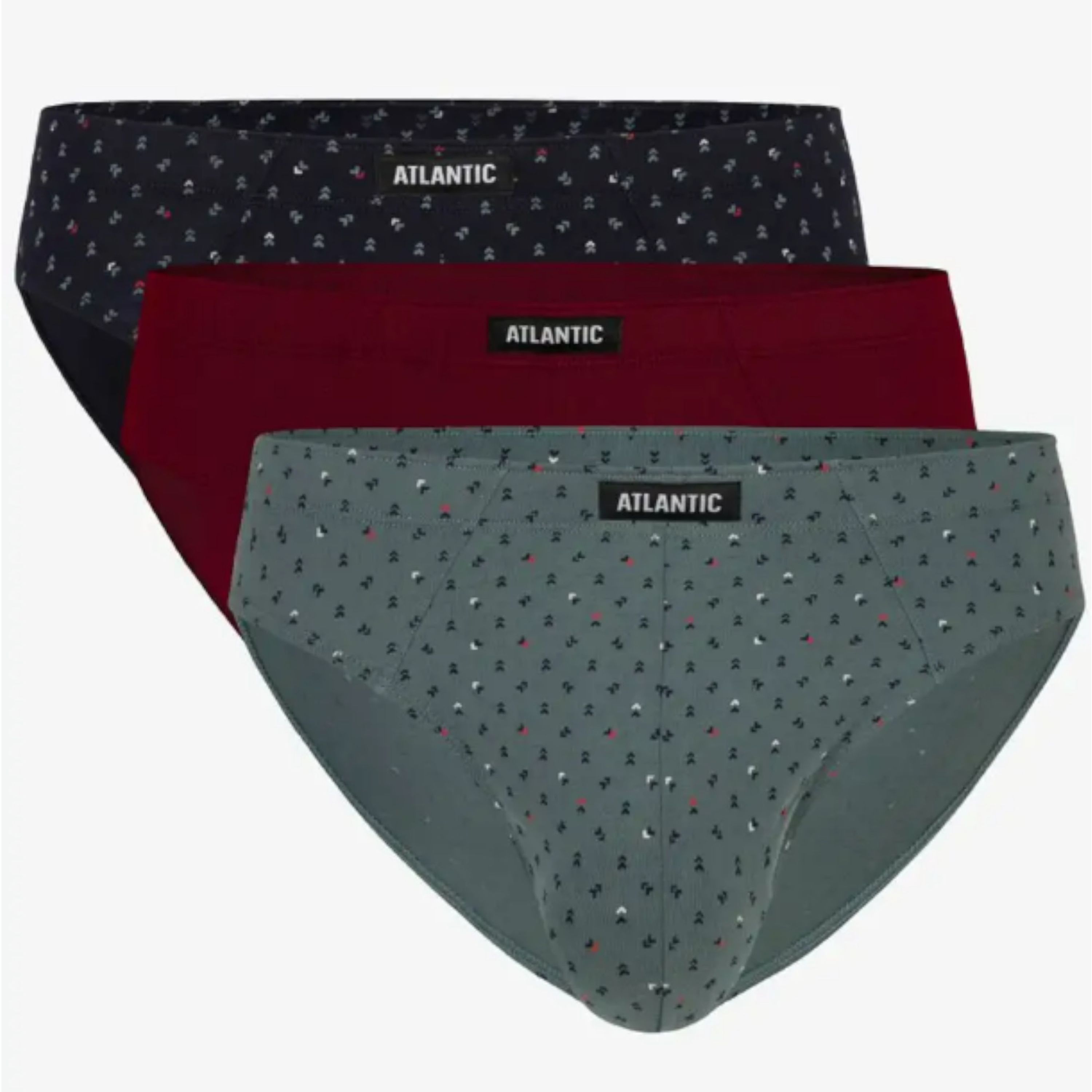 Мужские трусы брифы набор 3в1 ATLANTIC 3MP-100/01 фото 1
